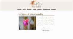 Desktop Screenshot of crise.lanaudiere.net