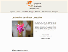 Tablet Screenshot of crise.lanaudiere.net